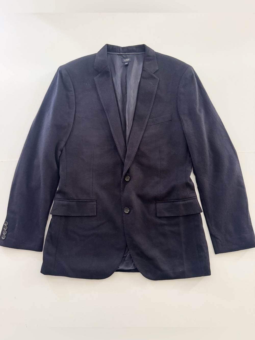 J. Crew Ludlow Midnight Navy Blue 100% Cashmere Blazer Jacket Men’s Size 44L